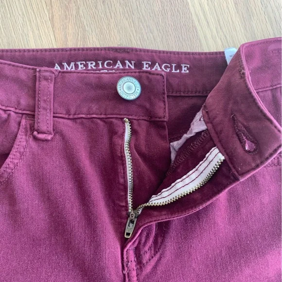 American Eagle stretch wine jegging 8 - Picture 4 of 10